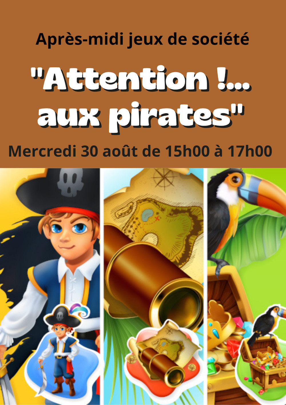 Après-midi jeux de société "Attention !... Aux pirates"