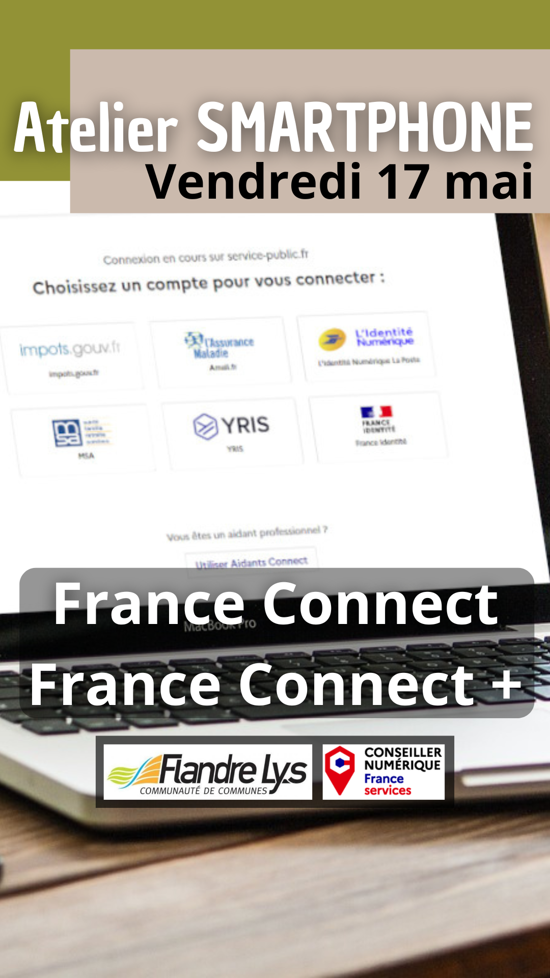 Atelier SMARTPHONE "France Connect / France Connect +"
