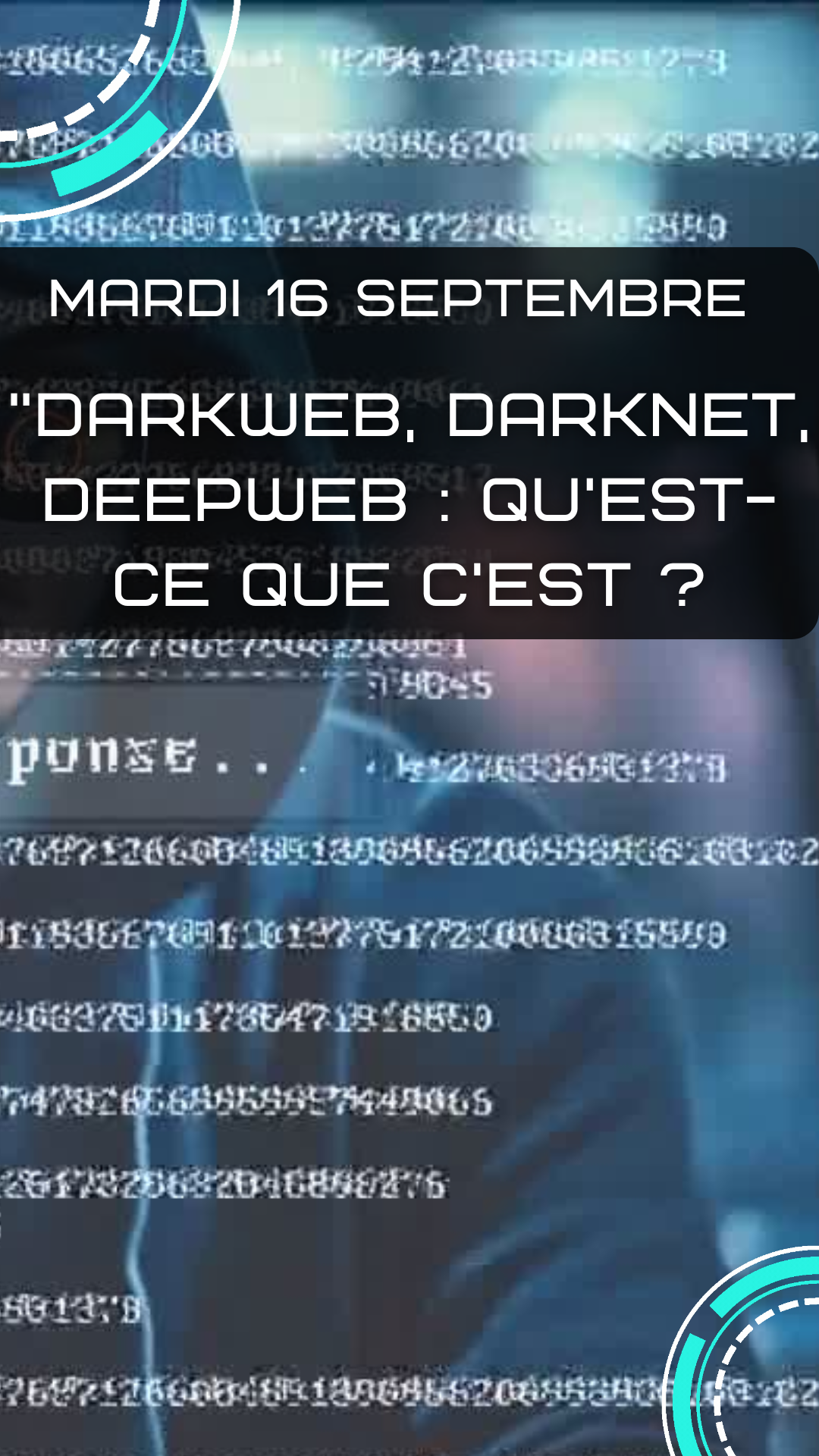 FORMATION A THEME - DarkWeb, DarkNet, DeepWeb : quest-ce que c'est ?