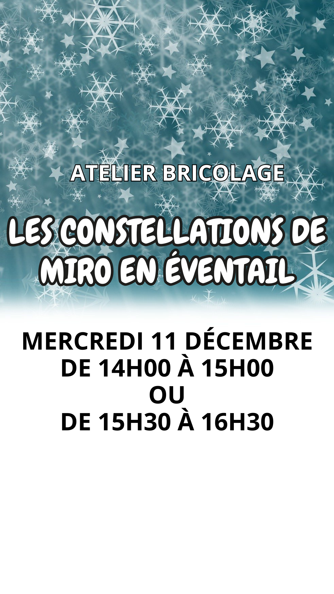 Atelier créatif - Les constellations de Miro