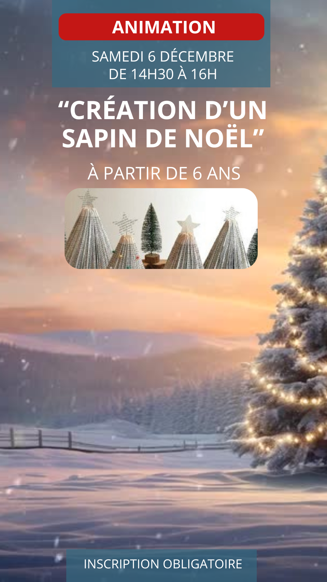 ANIMATION "Création d'un sapin de Noël"