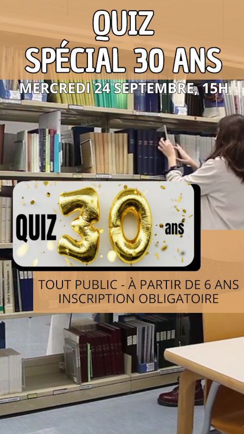 ANIMATION - Quiz : Spécial 30 ans